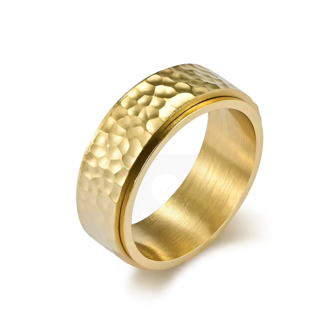 Hammered Gold Ring