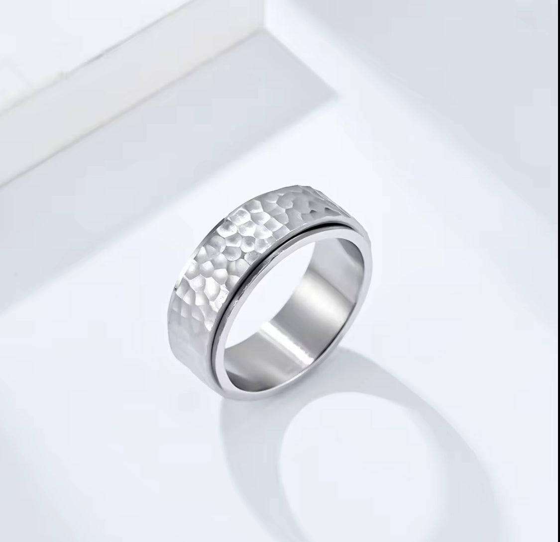 Hammered Silver Ring
