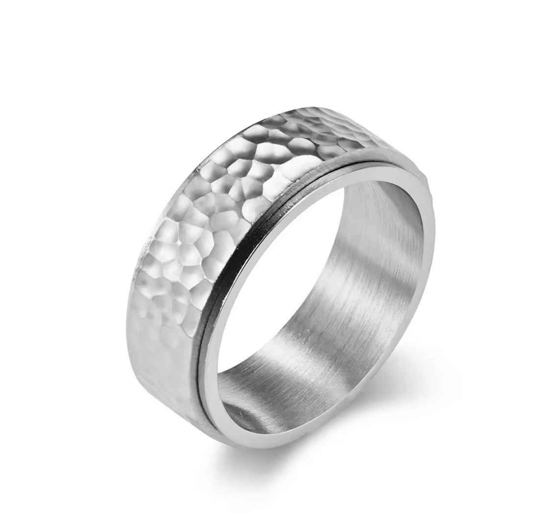 Hammered Silver Ring