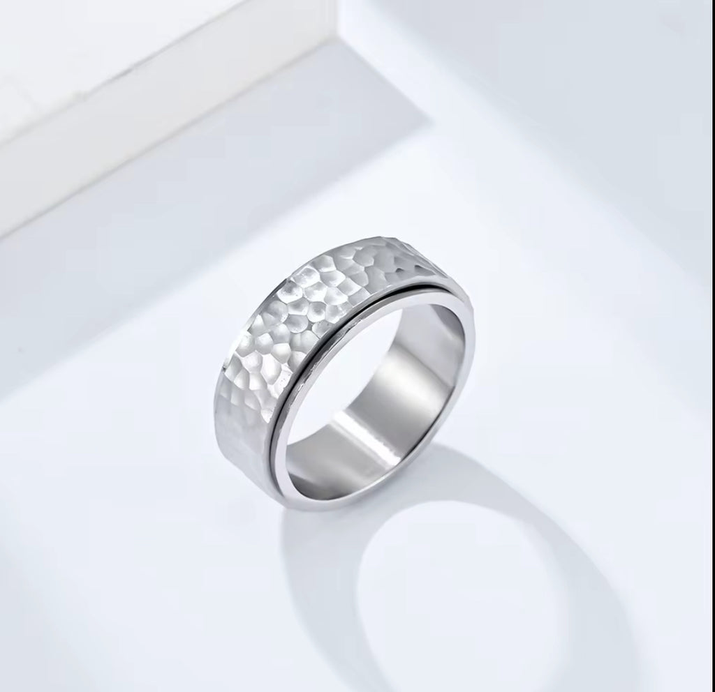 Hammered Silver Ring