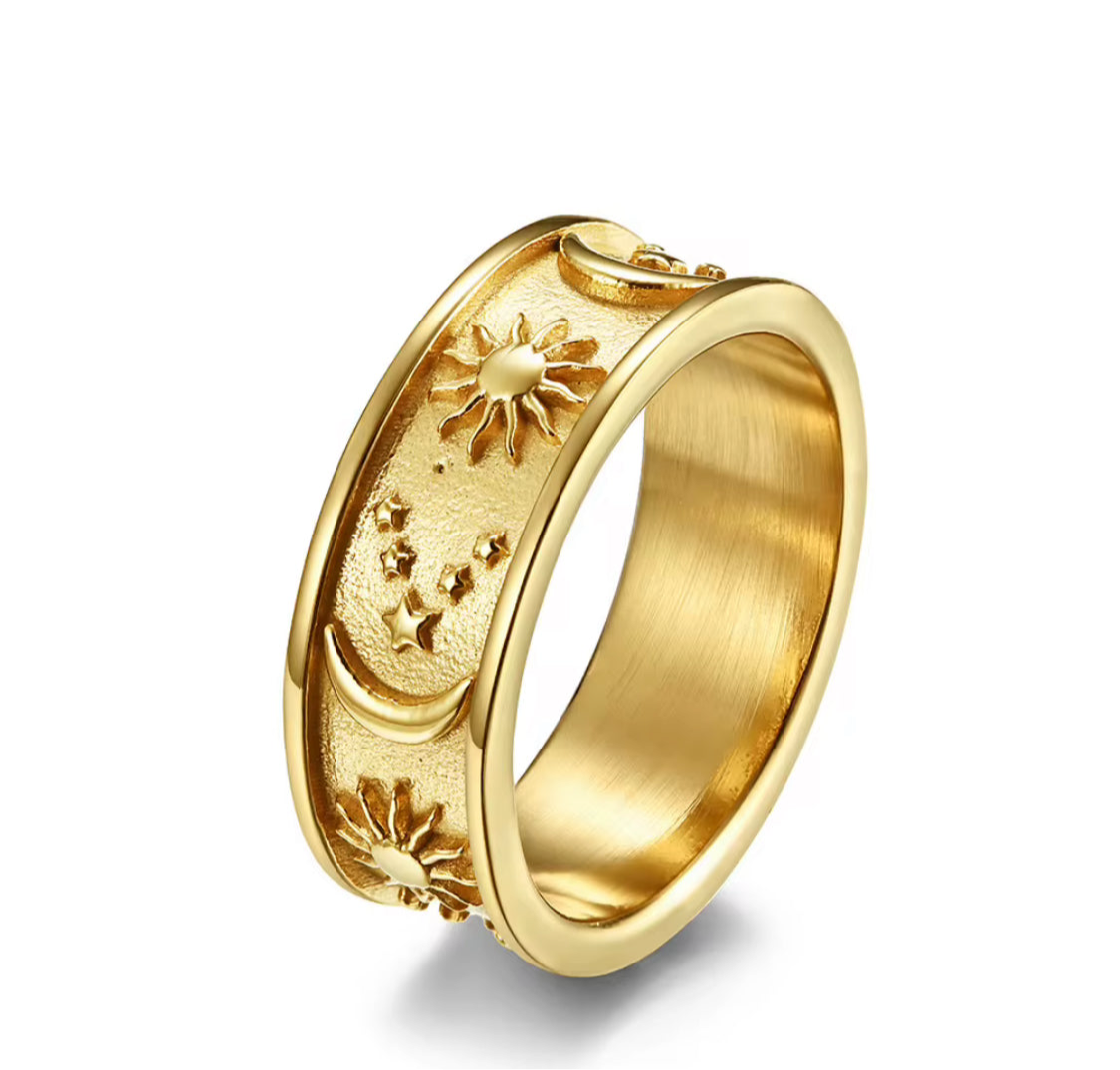 Universe Gold Ring